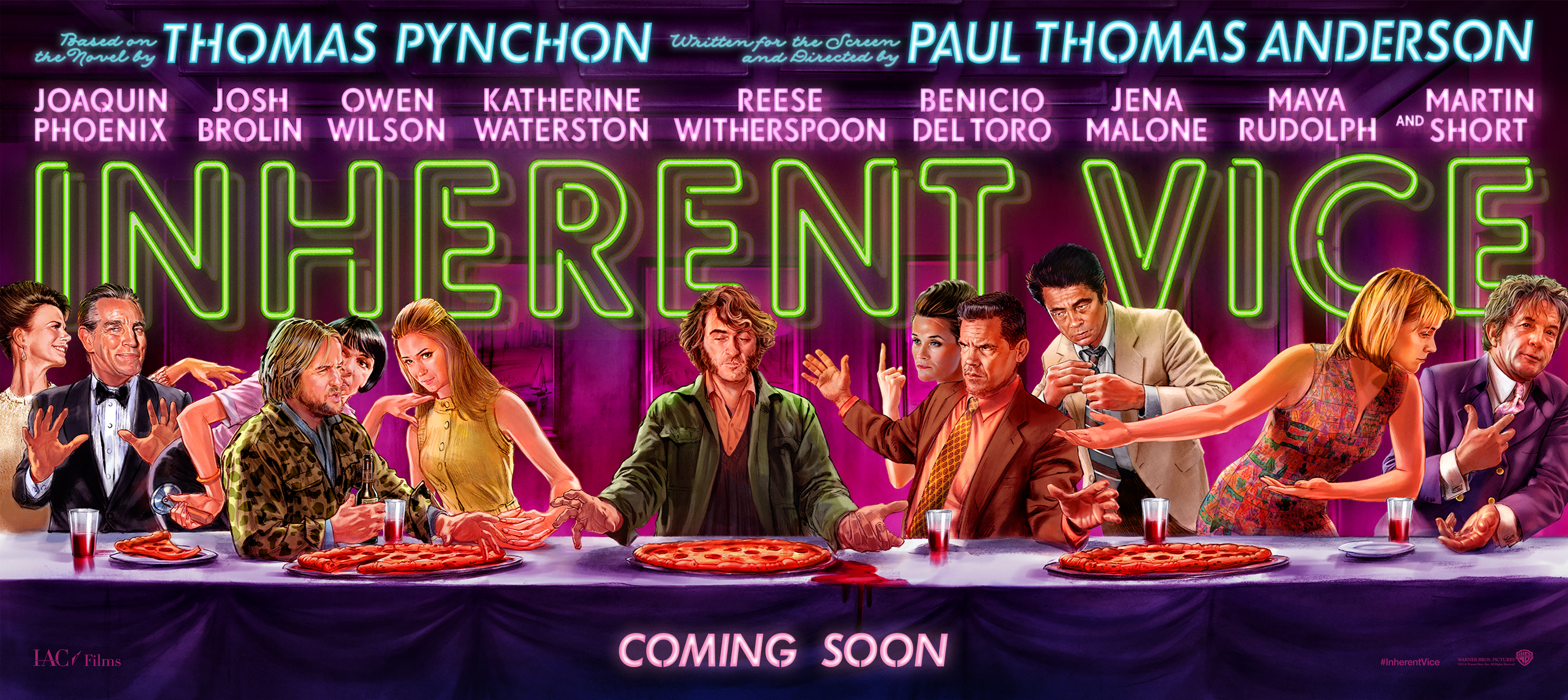 Inherent Vice Movie Poster (2014) .  Image courtesy of http://imgs.littlewhitelies.co.uk/